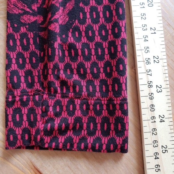 Soma Womens Red Soft Jersey Keyhole Neck Tunic Blouse Top Size S - Picture 5 of 8